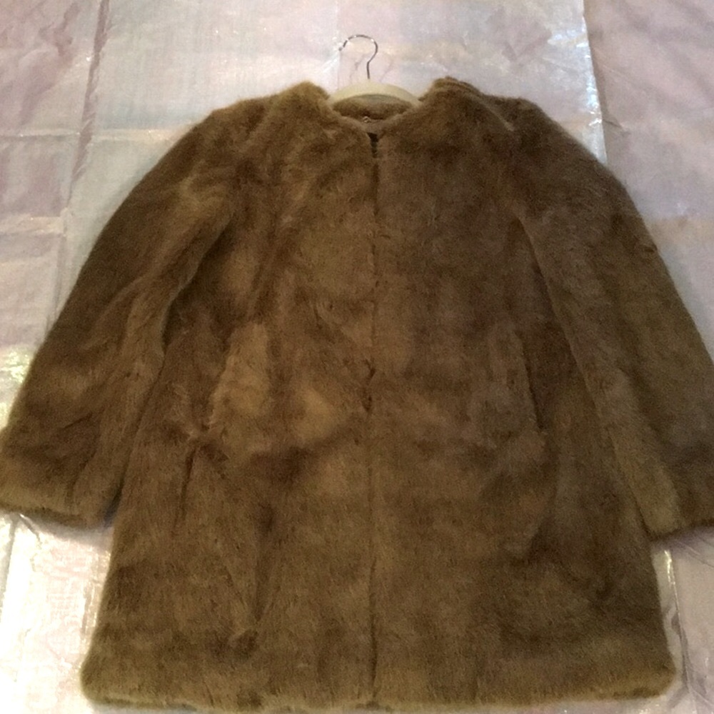 Ann Taylor faux fur coat